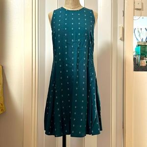 Green Print A-line Old Navy Dress